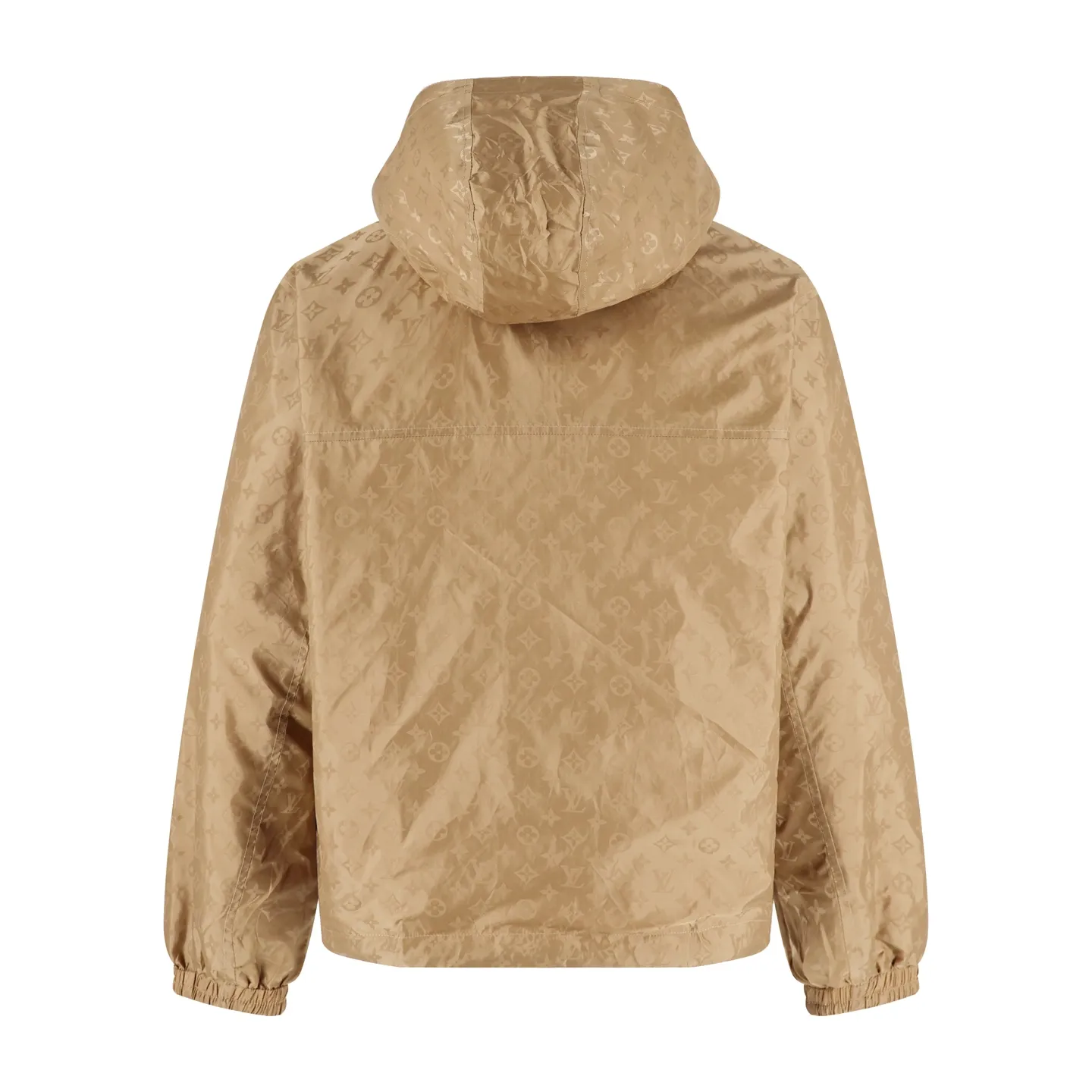 🅿️700 1v full-print double-sided windbreaker jacket (khaki color) original purchase 22600 This fabric is custom-woven with 50D imported full-gloss nylon yarn jacquard machine with 0.2*0.2 plaid and original plate. 100 mercerized fabric is used inside, which is expensive. Jacquard alignment technology is used. The whole garment has 36 pieces. It is very difficult to sew. All hardware is fully molded and customized. All patterns in the garment are fully aligned. The inside uses very complicated back and forth stitching to completely match the original. Size:46-48-50-52